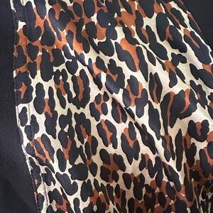 Betsey Johnson Black and Animal Print Leggings